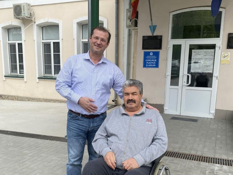 Mulțumiri pentru devotamentul și competența personalului Secției Arsuri și Chirurgie Plastică